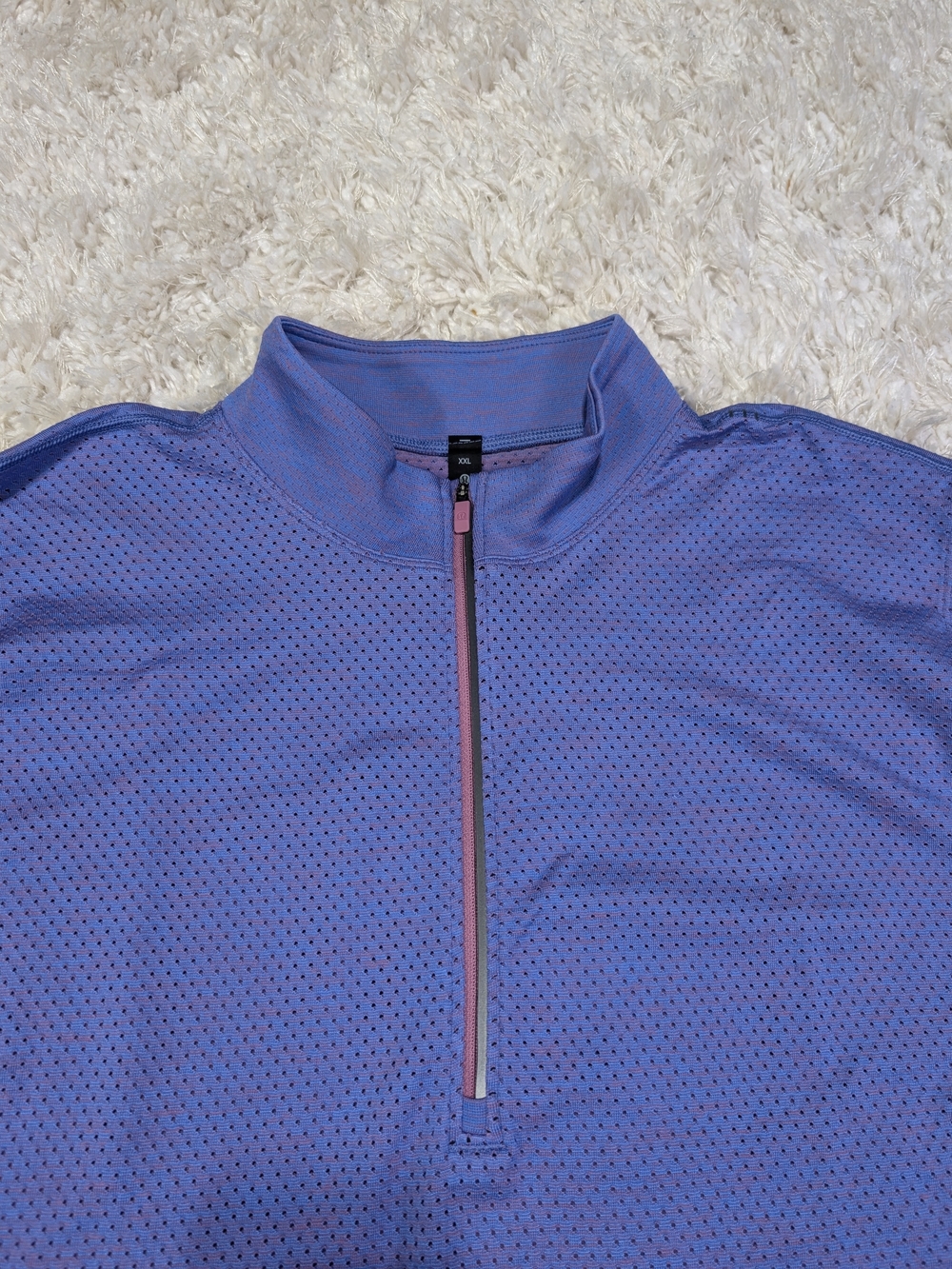 lululemon athletica Men's Perforated Half-Zip Top - Lavender